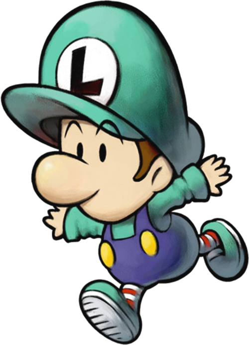 Nintendo Fanon Wiki - Yoshi's Island Baby Luigi (500x693), Png Download