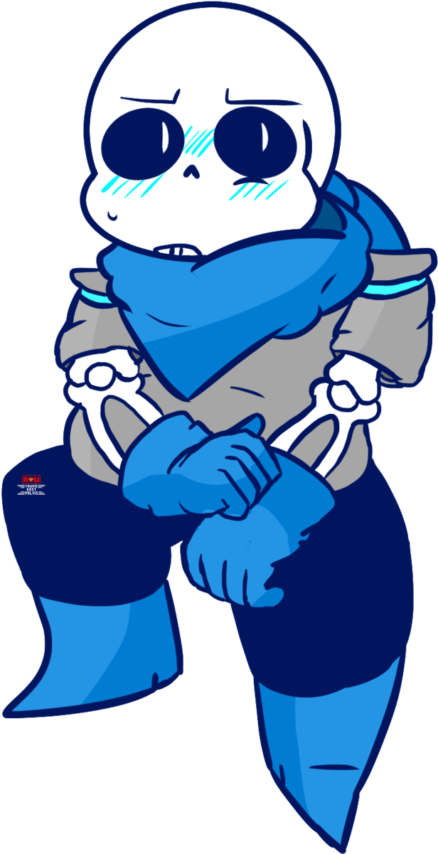 A Flustered Blueberry Sans By Bloody - Blueberry Sans Png (635x1257), Png Download