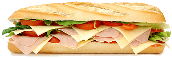 Sandwich Sideview - Ready To Eat Foods (400x400), Png Download