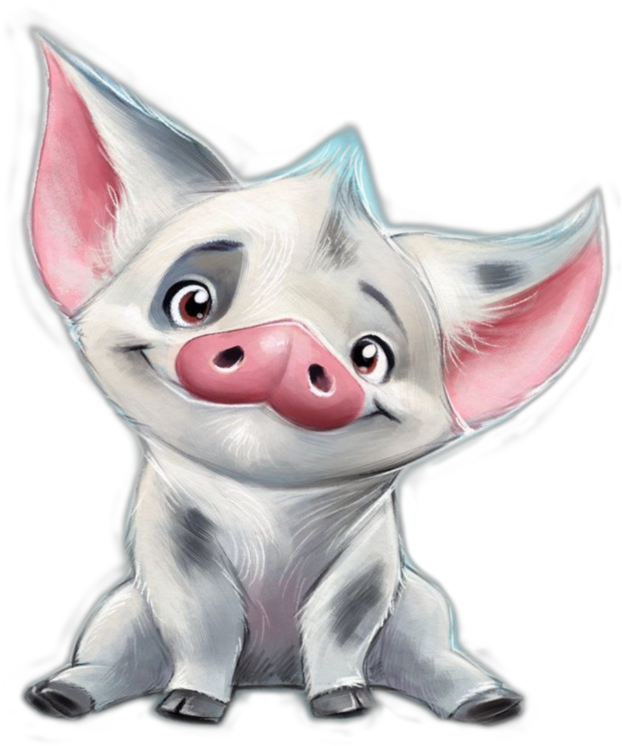 Moana Pig Clipart (905x1085), Png Download