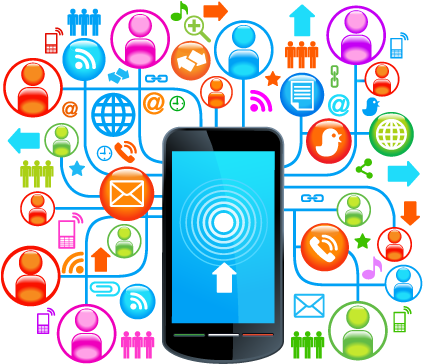 Mobiles Are The Future - Electronic Communication Clipart (459x396), Png Download