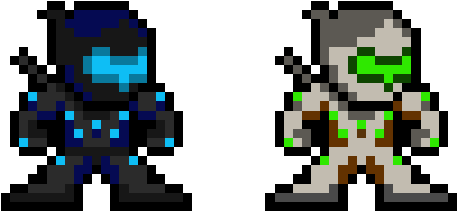 Genji Pixel Art (520x290), Png Download