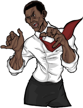Barack Obama Images President Barack Lightening Hands - Joe Biden X Obama Fanart (404x500), Png Download