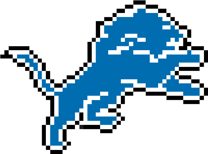Minecraft Detroit Lions Logo - Detroit Lions (720x547), Png Download