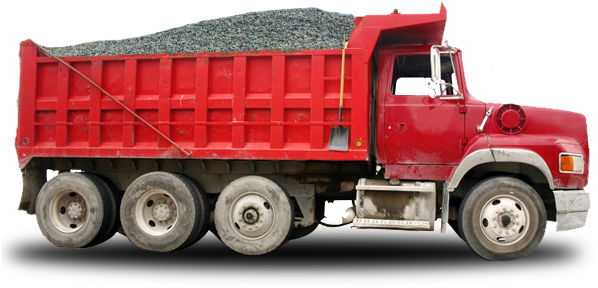 Gravel And Sand Truck (610x335), Png Download