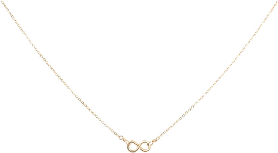 Tiny Infinity Necklace On Thin Chain - Infinity Tiny Necklace Gold (1024x1024), Png Download