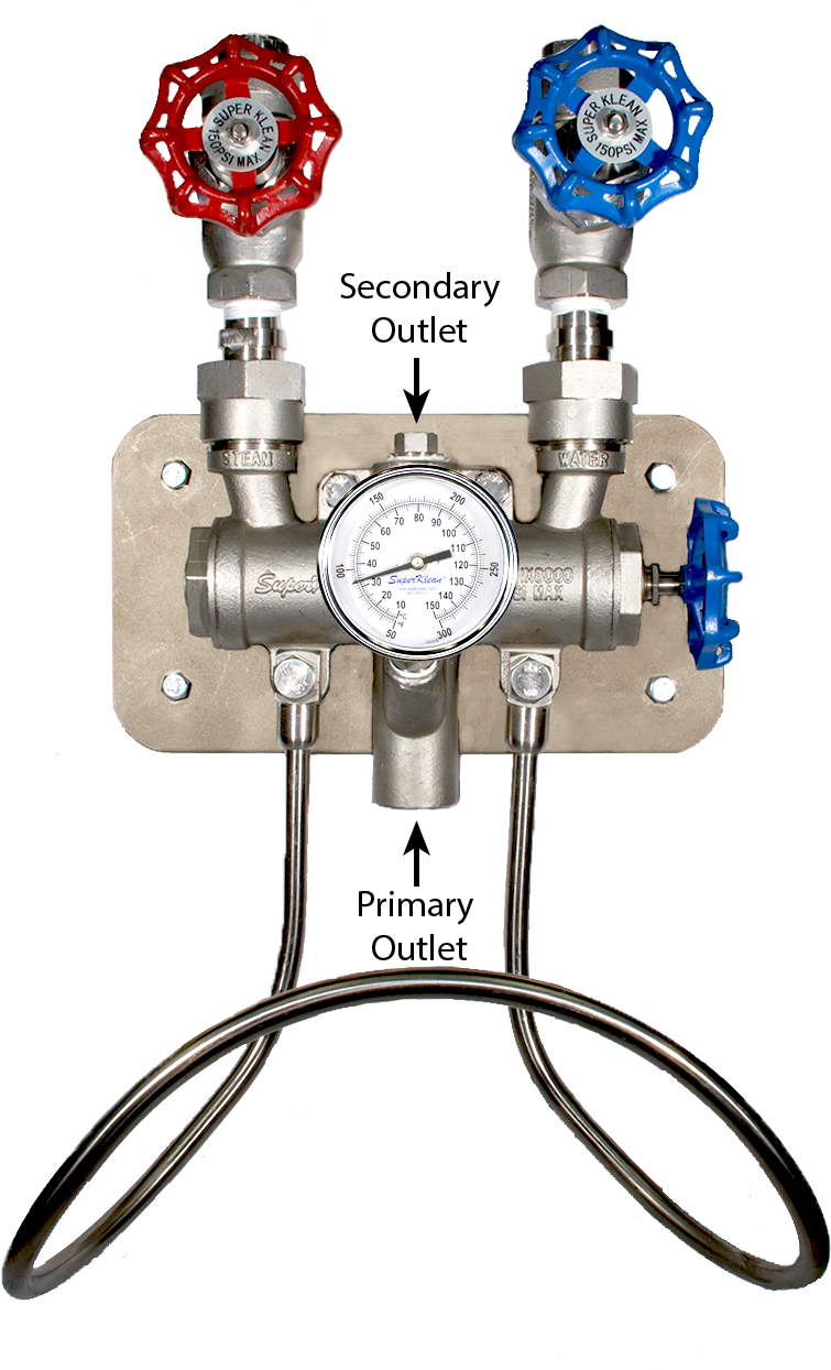 Stainless Steel Steam & Cold Water Mixers - Machine Tool (873x1265), Png Download
