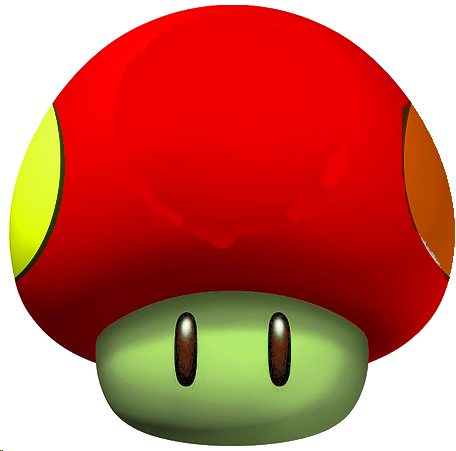 Sew'n Mushroom - Speed Mushroom Mario Kart (456x451), Png Download