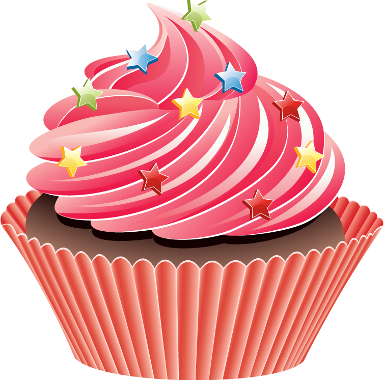 Cupcake Clipart Free Download - Clip Art Cupcakes (754x746), Png Download