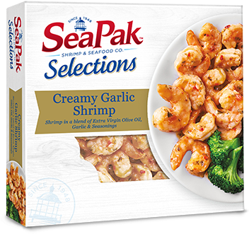 Creamy Garlic Shrimp - Seapak Shrimp & Seafood Co. Selections Creamy Garlic (410x380), Png Download