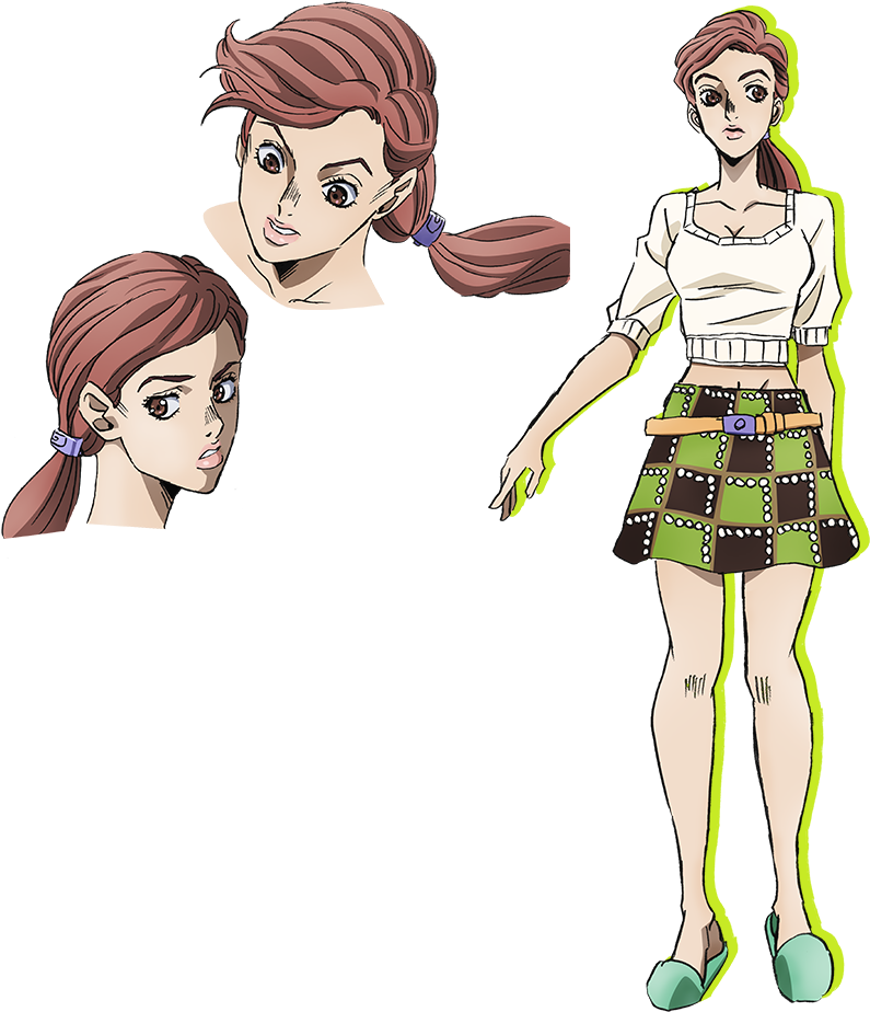 Shinobu Kawajiri Keyart - Jojo Bizarre Adventure Shinobu (807x936), Png Download