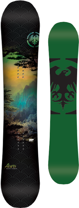 Image - Aura - Snowboard (354x773), Png Download