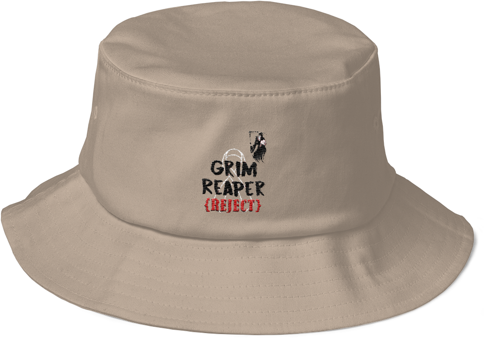 Grim Reaper Reject Bucket Hat - Cute Frenchies Doggie Family Collage Old School Bucket (1000x1000), Png Download