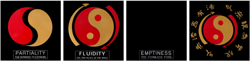 Bruce Incorporated His Version Of The Yin Yang Into (1000x243), Png Download