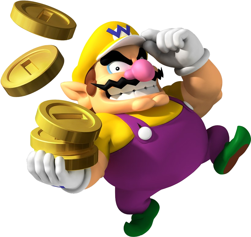 Wario - Mario Party 8 Selects Nintendo Wii (636x600), Png Download