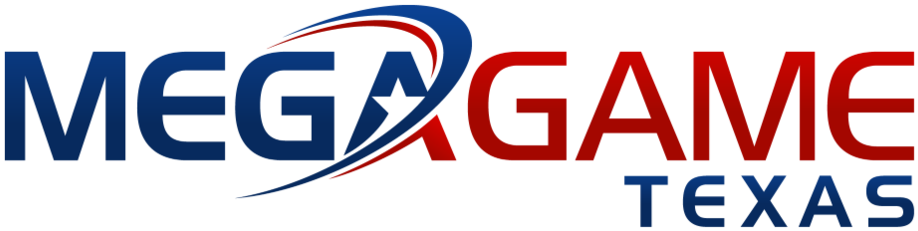 Megagame White Outline - Texas (1000x244), Png Download