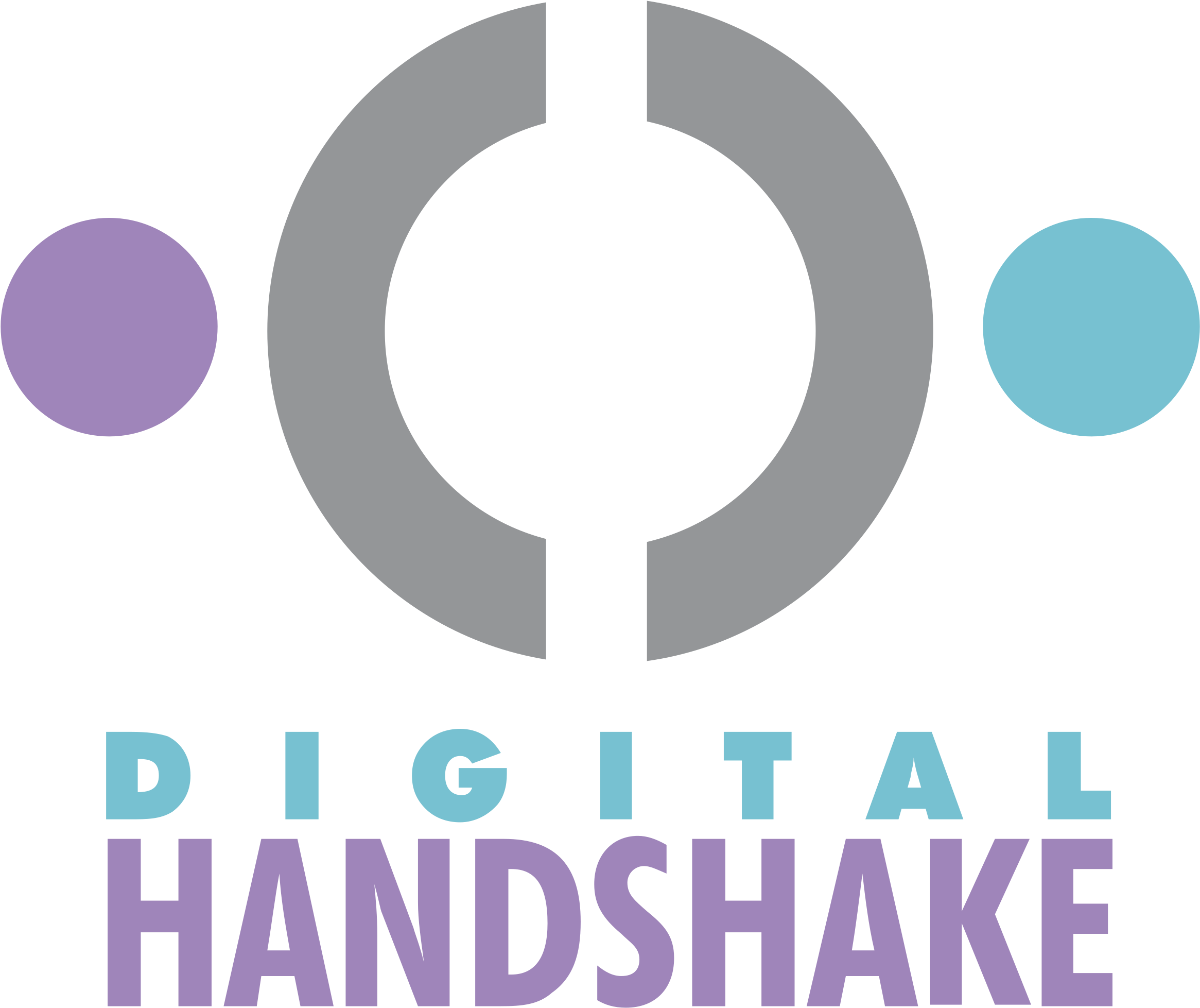 Digital Handshake Logo Png Transparent - Digital Handshake (2400x2400), Png Download