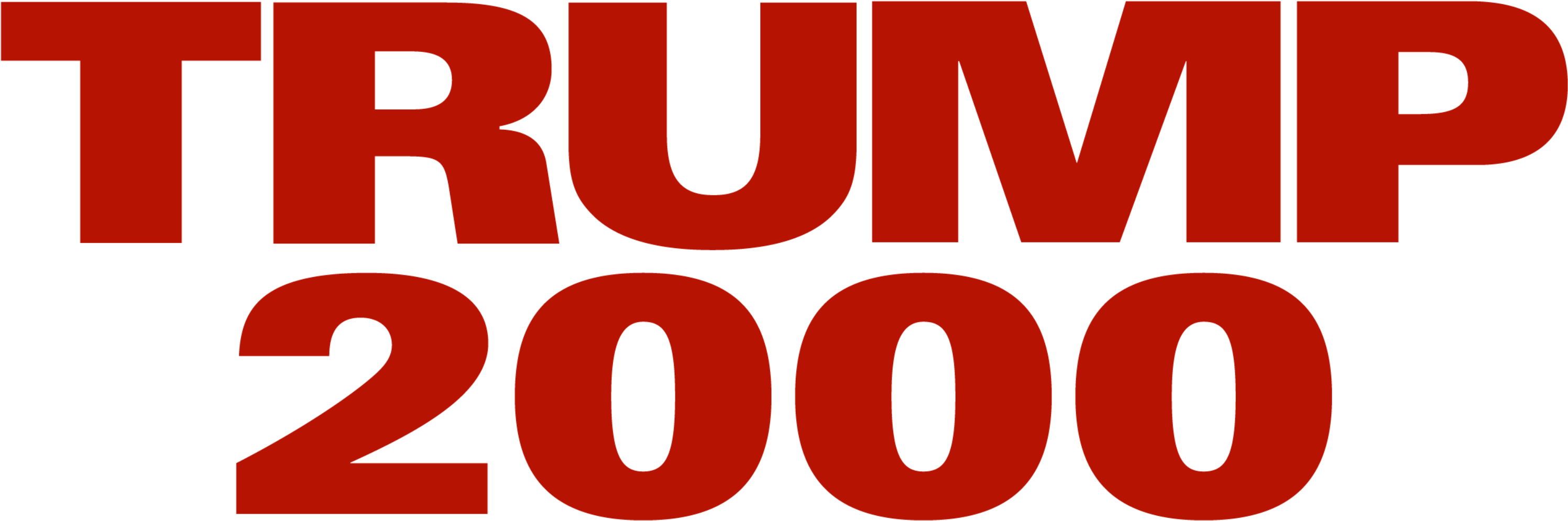 Post - Trump 2000 Logo (2880x1020), Png Download