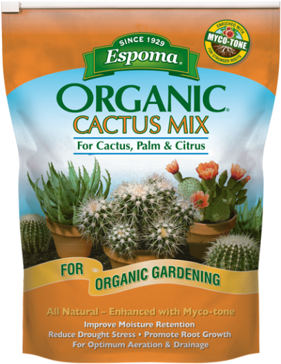Cactus Mix - Organic Cactus Soil (450x536), Png Download