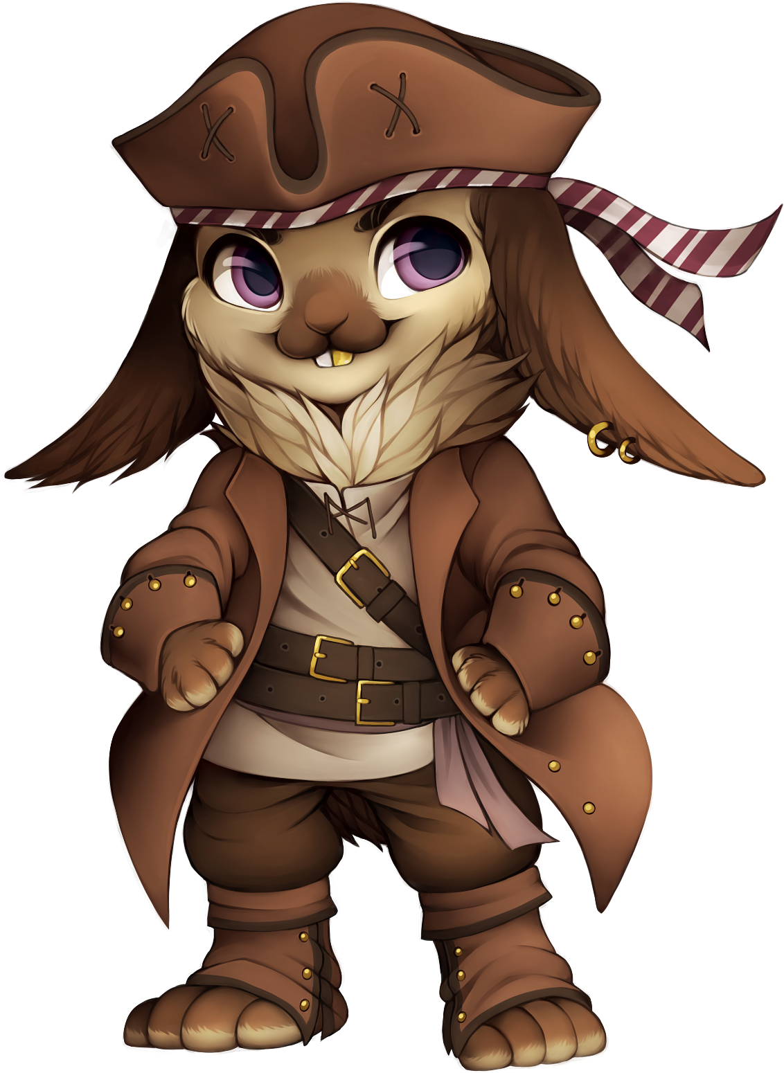 Pirate Rabbit - Furvilla Pirate Cat (1196x1636), Png Download
