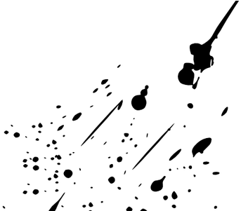 Paint Splatter Black Png - Black Paint Splatter Png (450x300), Png Download