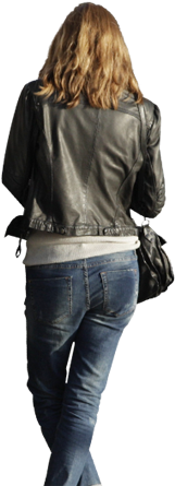Shades-targeting - Leather Jacket (300x536), Png Download