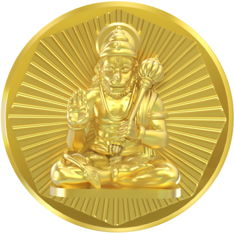 Hanuman Panchdhatu Coin - Gautama Buddha (500x495), Png Download