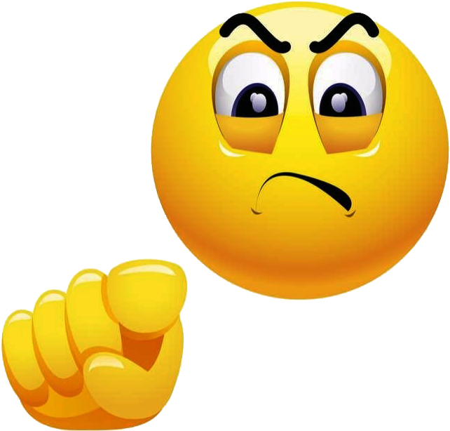 Tu, Culpa - Protesting Emoticon (800x800), Png Download