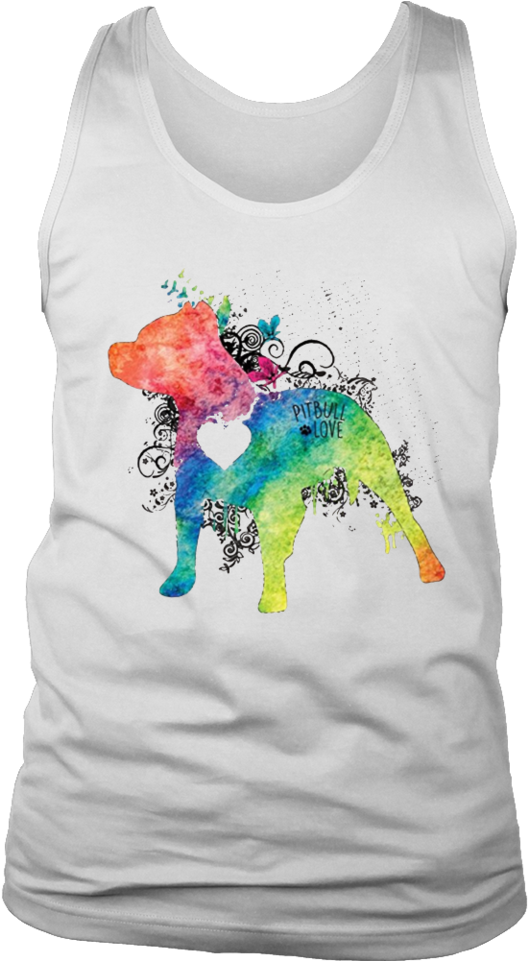 Pitbull Love Watercolor Zen T-shirt - Teesorange2 Lil Uzi Vert Now I Do Long Sleeves/sweatshirt (960x960), Png Download