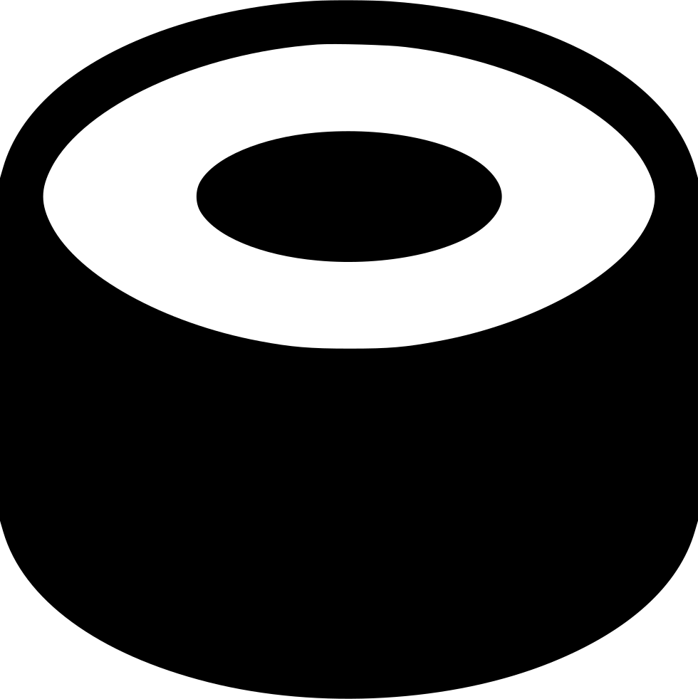 Png File - Sushi Black Icon Png (980x982), Png Download