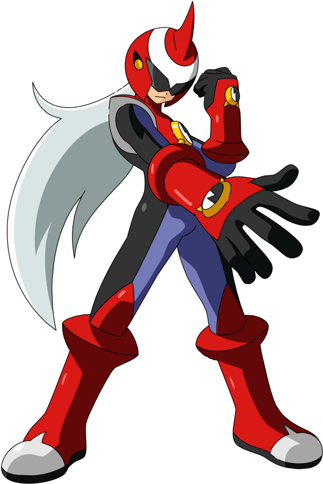 Megaman Nt Warrior Images Protoman - Megaman Nt Warrior Red (757x1023), Png Download