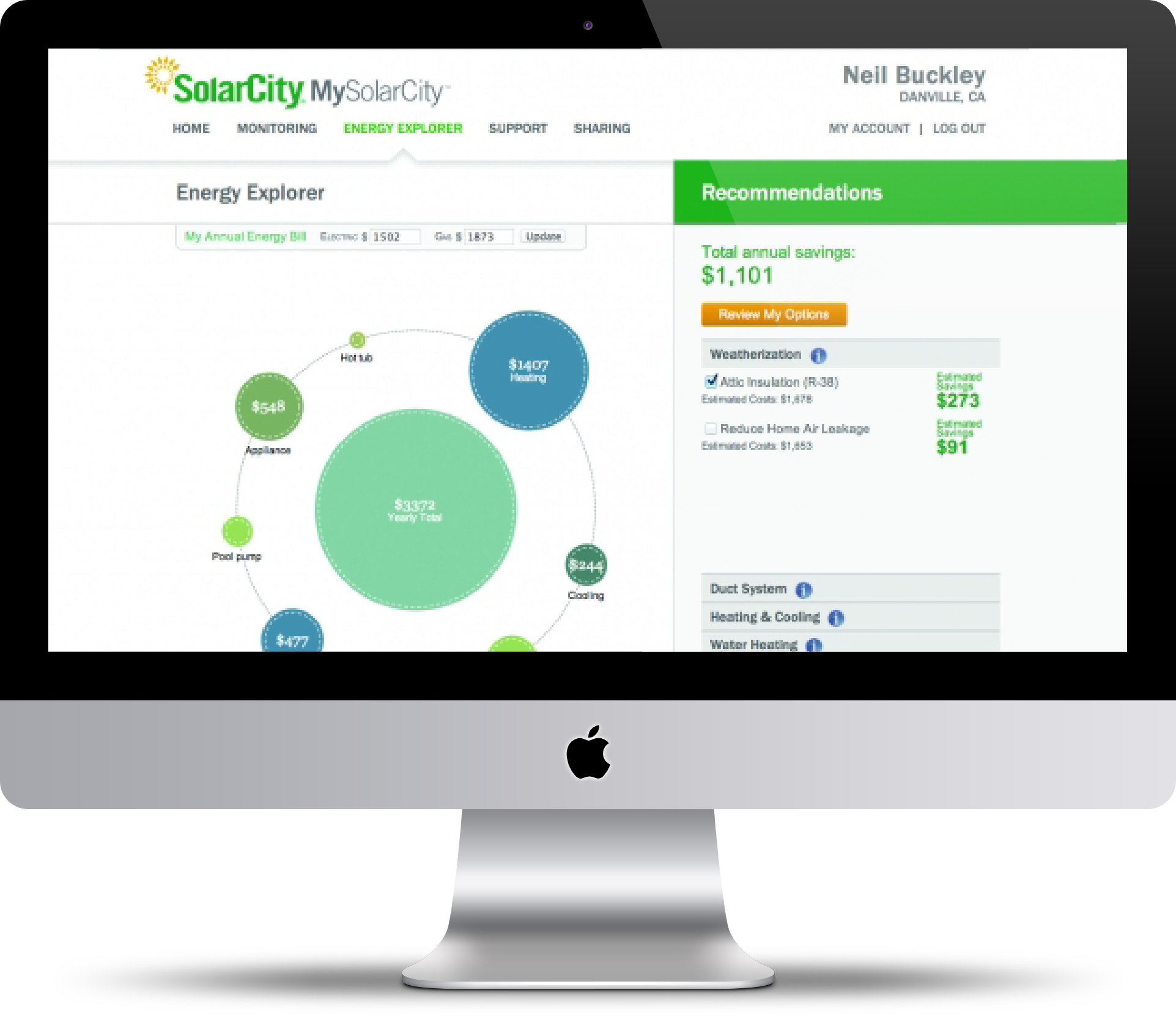 Imac - Apple Imac - 21.5" Led - Core I5 1.6 Ghz - 8 Gb Ram (1923x1669), Png Download