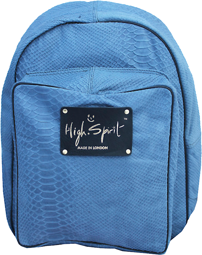 High Spirit Bags Pastel Blue Snake Leather Backpack (1000x1000), Png Download