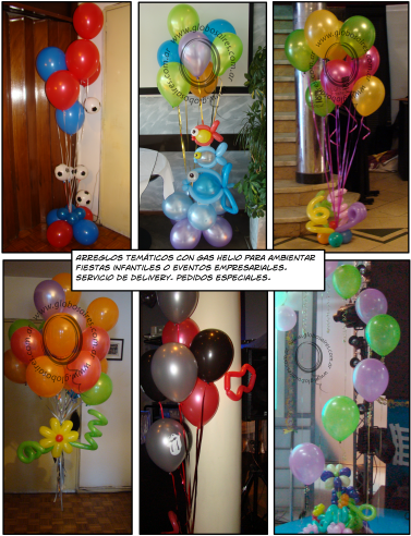 Arreglos De Piso De Globos Con Gas Helio Para Decoraciones - Arreglos De Globos Con Gas Helio (400x517), Png Download