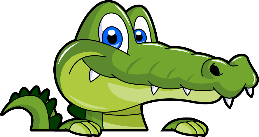 Alligators Clip Art Alligator Transprent Png Free - Transparent Background Alligator Clipart (888x471), Png Download