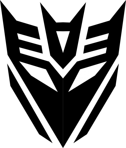 Decepticon Logo - Decepticon Pumpkin Carving Stencils (428x500), Png Download