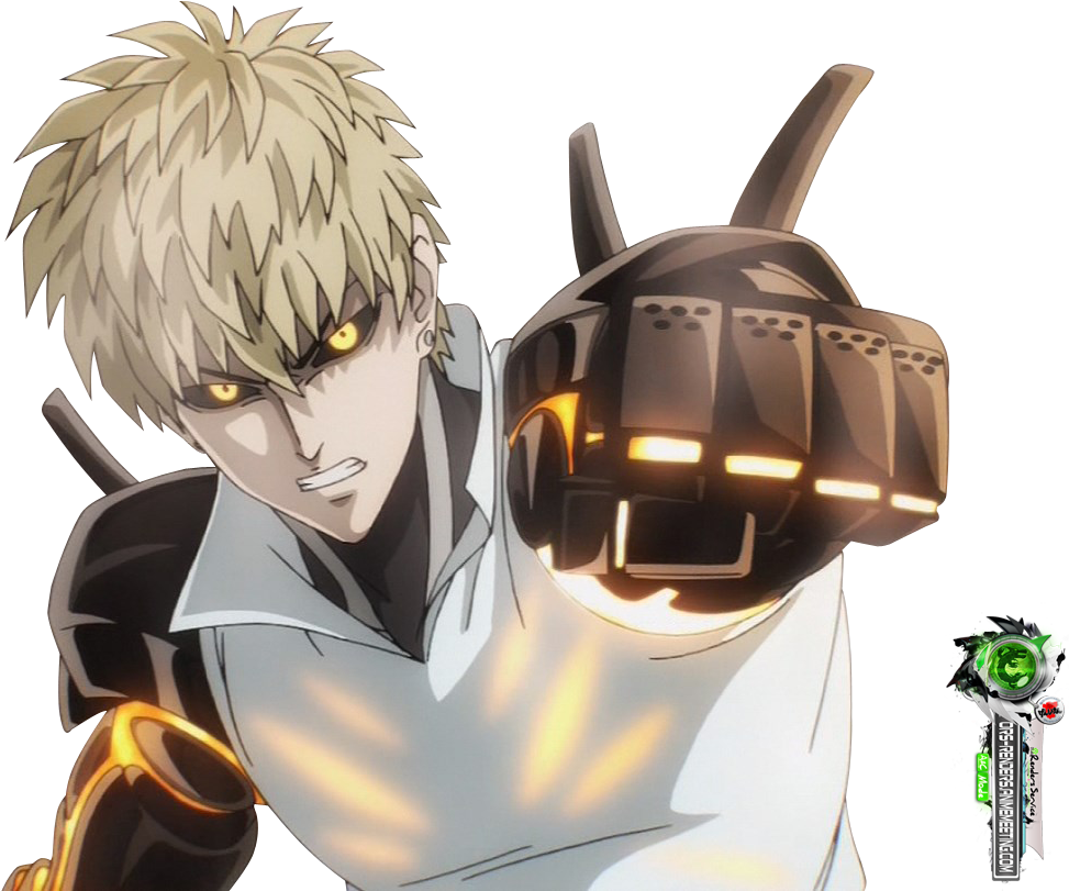Genos From One Punch Man - One Punch Man Genos Png (1065x810), Png Download