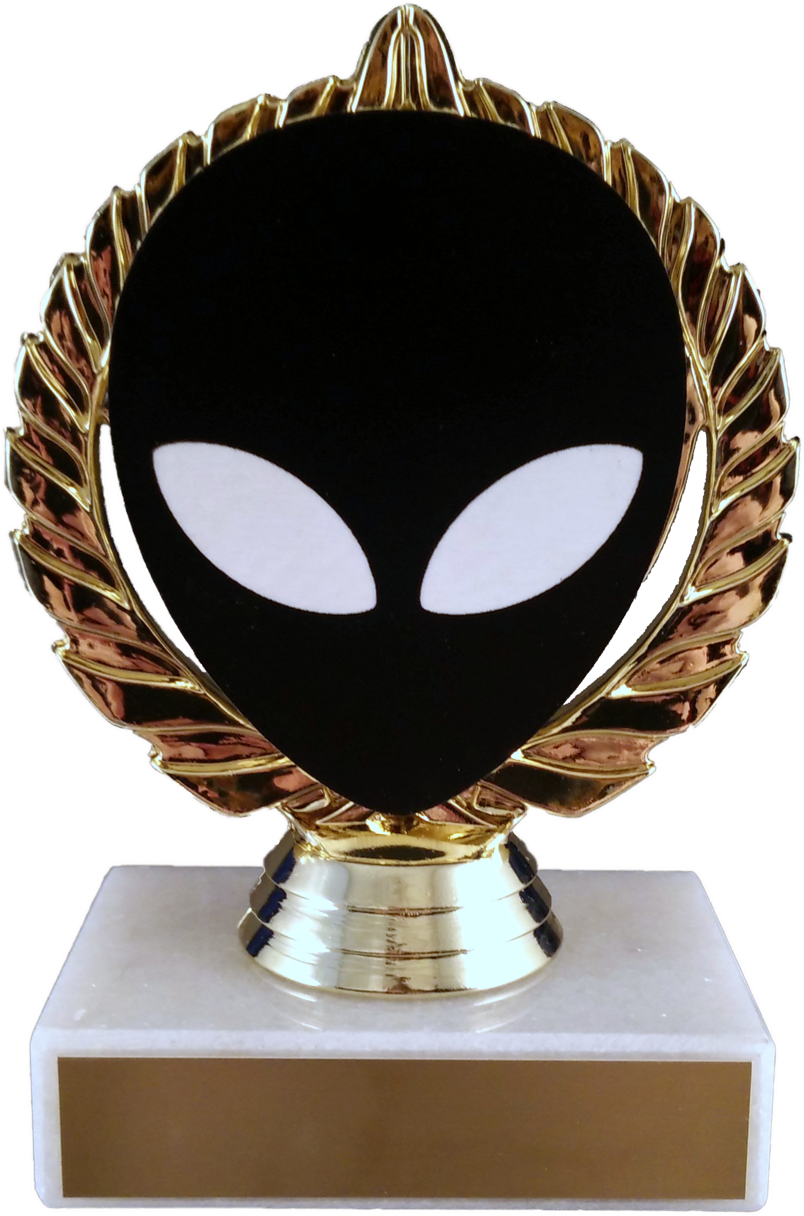 Alien Vector Cut Logo Trophy On Marble - Logo (1617x2445), Png Download
