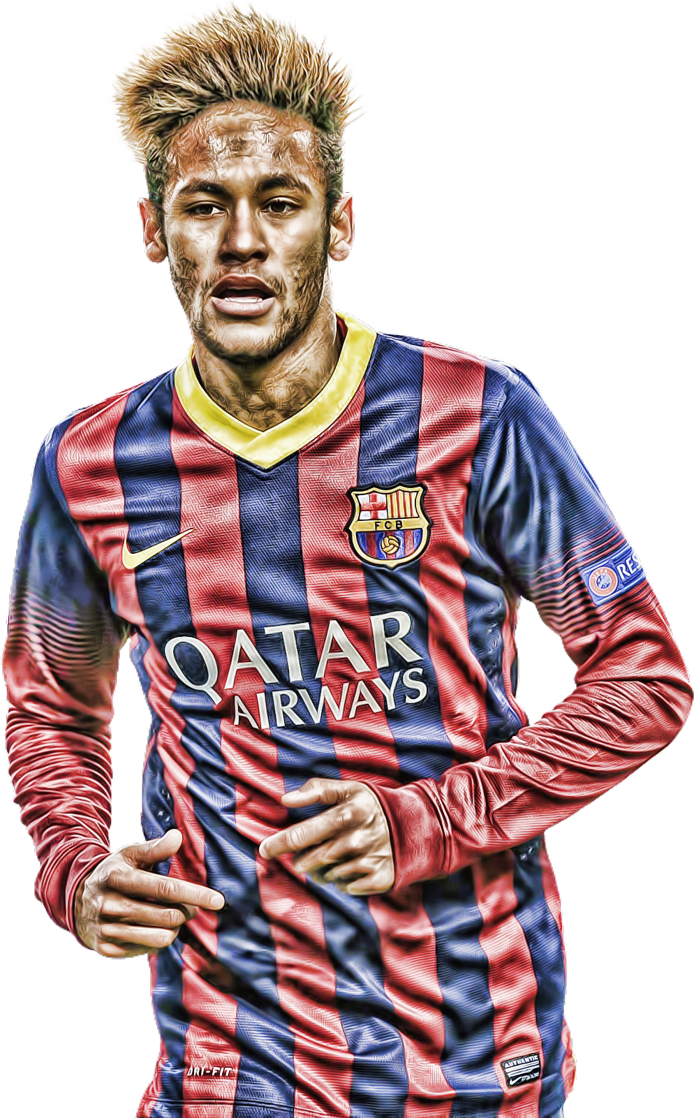 Free Icons Png - Neymar Png Topaz (1004x1600), Png Download