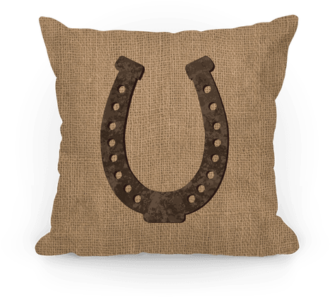 Faux Burlap Horseshoe Pillow - Faux Burlap Horseshoe Tote Bag: Funny Tote Bag From (484x484), Png Download