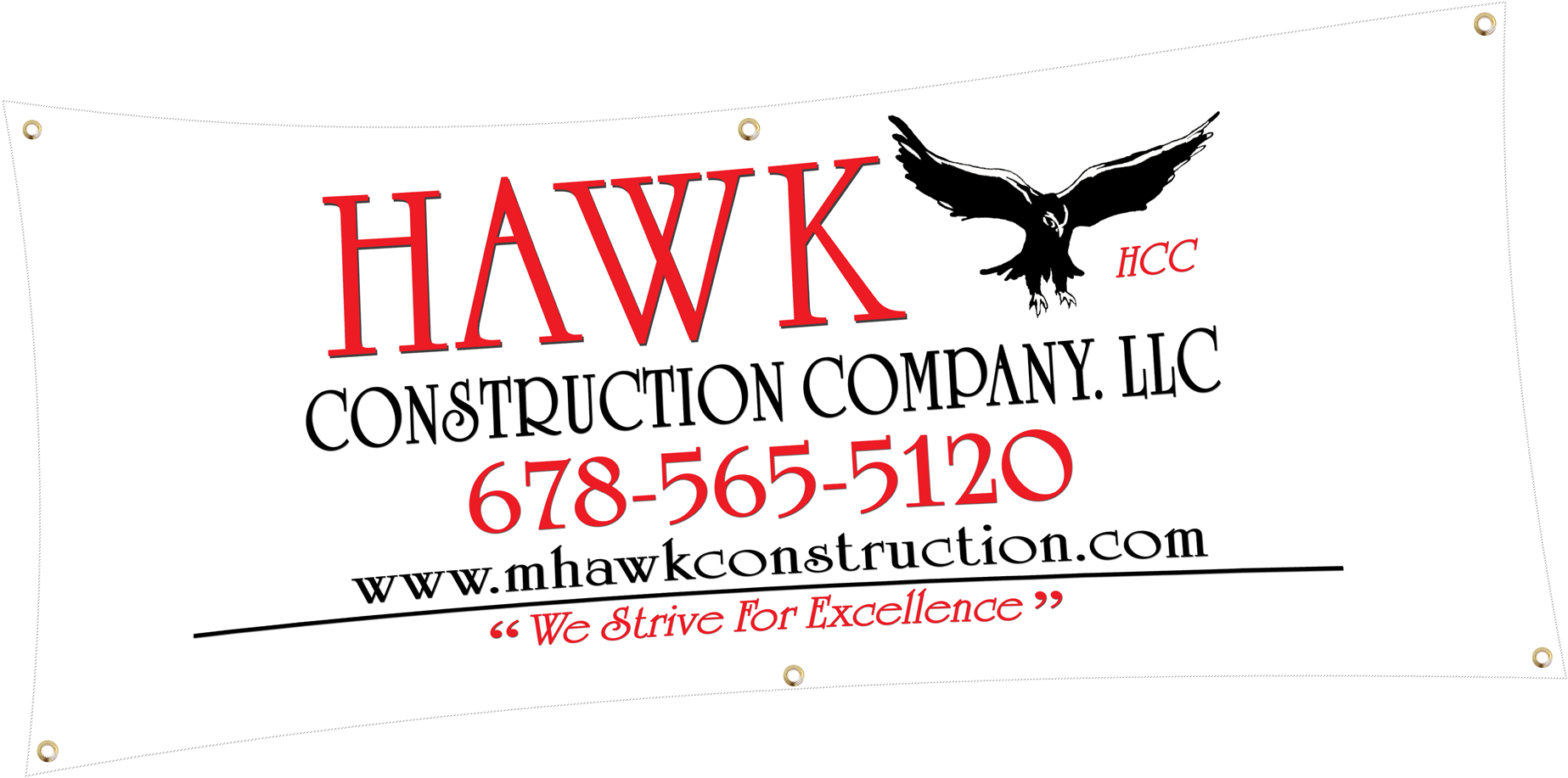 Hawk Vinyl Banner - Black And White Falcon (2000x1090), Png Download