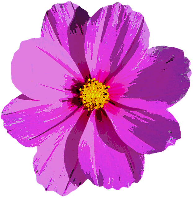 Flor Roxa Png (623x640), Png Download