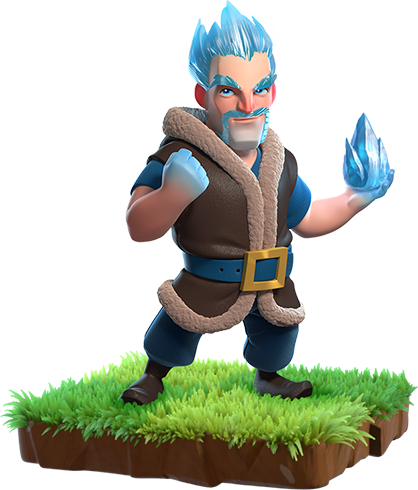 Mago - Mago De Hielo Clash Royale Dibujo (418x490), Png Download