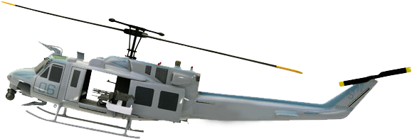 3 - Huey Helicopter Png (600x225), Png Download