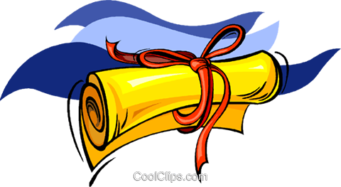 Diploma Or Certificate With Ribbon Royalty Free Vector - Clip Art (480x263), Png Download