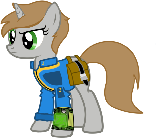 2 2 Fallout 2 Wasteland Applejack Horse Mammal Cartoon - Mlp Fallout Equestria Base (680x680), Png Download