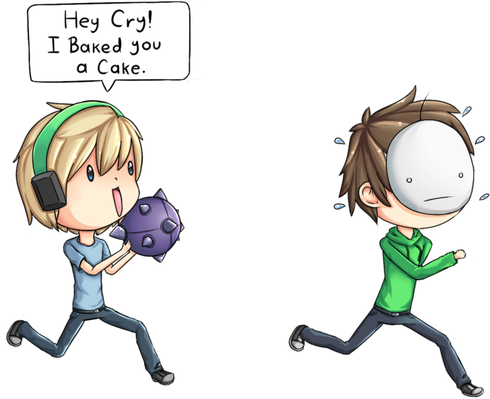 Drawn Cake Pewdiepie - Drawing (800x622), Png Download