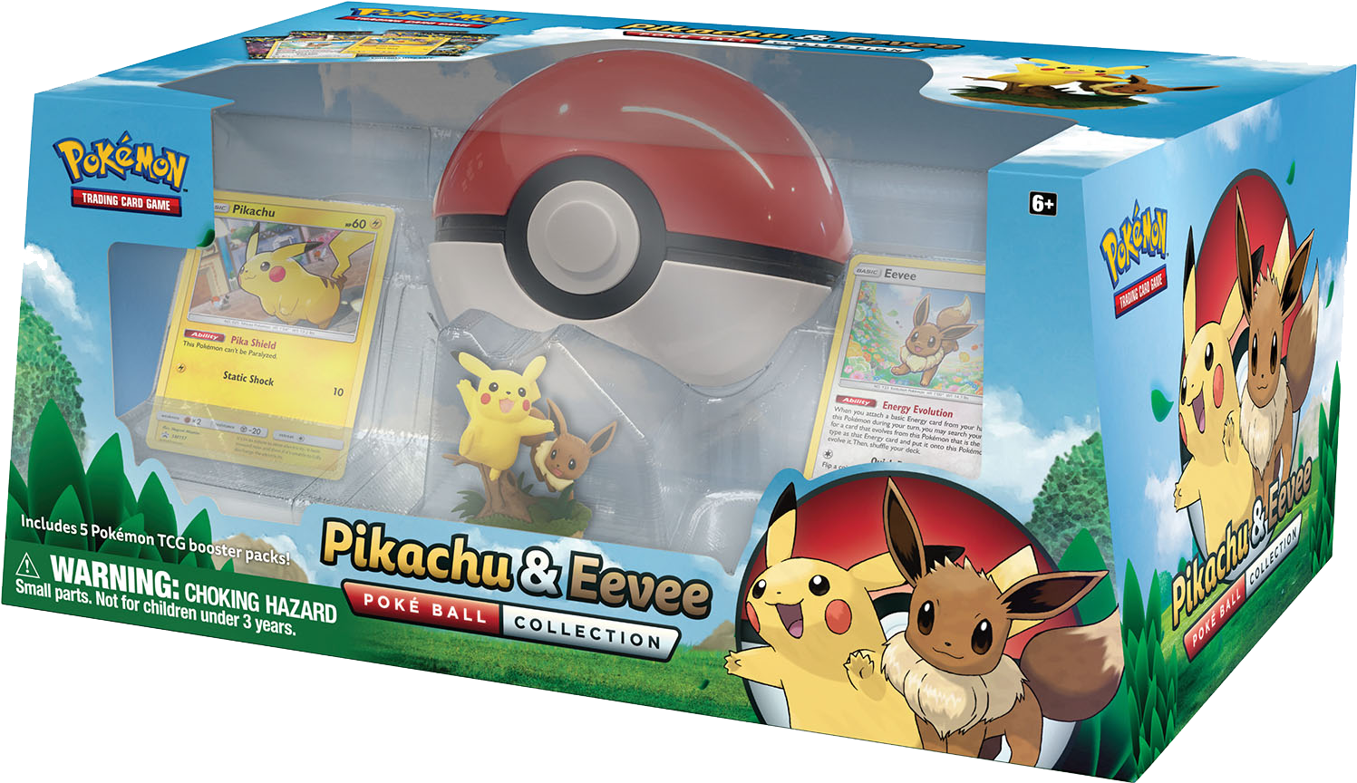 Home / Products / Pokemon / Pikachu & Eevee Poké Ball - Pokemon Tcg Pikachu And Eevee Poke Ball Collection (1500x871), Png Download