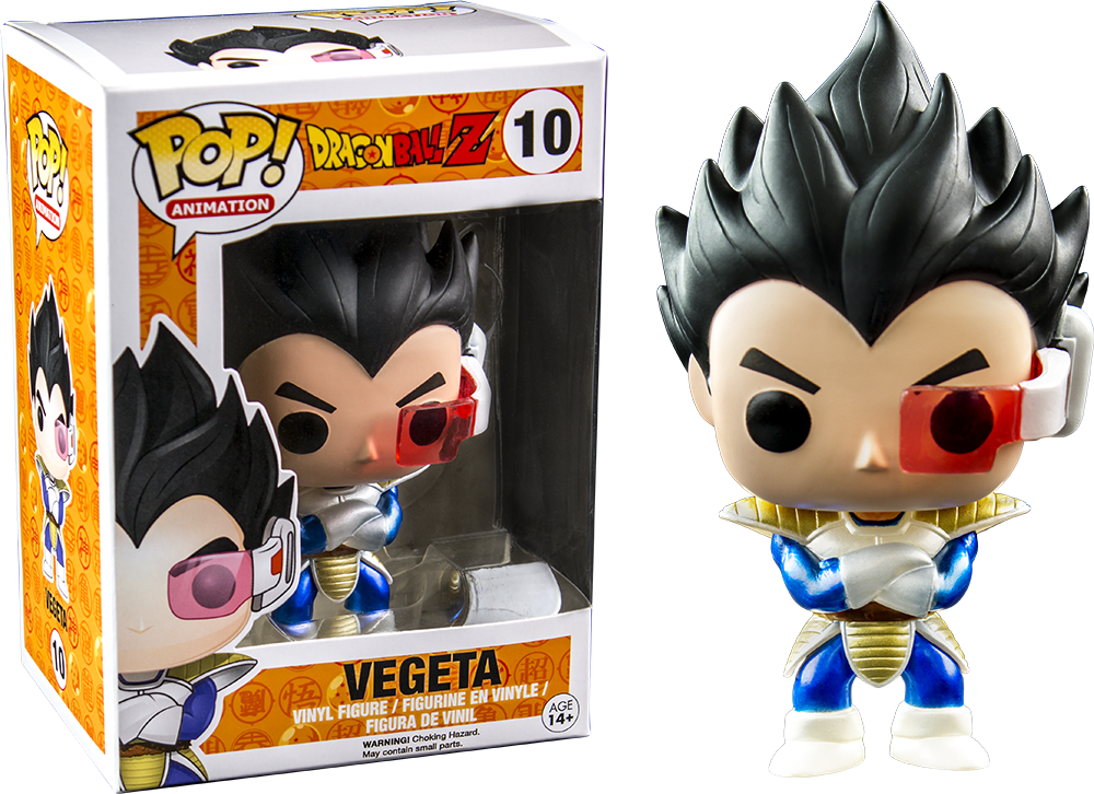 Dragon - Chrome Vegeta Funko Pop (1000x726), Png Download