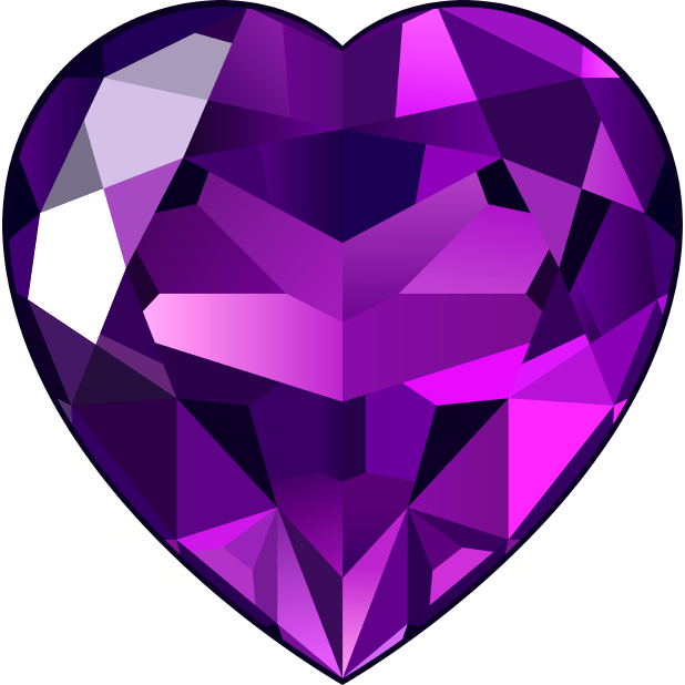 Crystal Clipart Heart For Free Download - Pink Diamond Clipart (618x618), Png Download